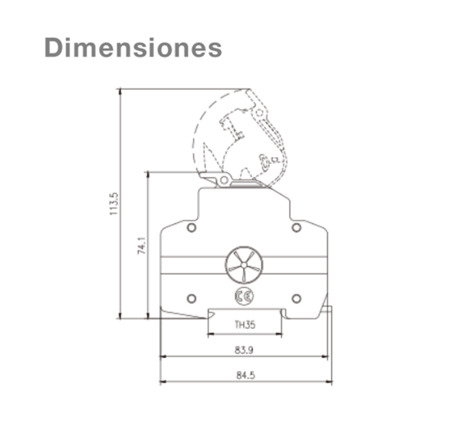 Portafusible 1000V 32A